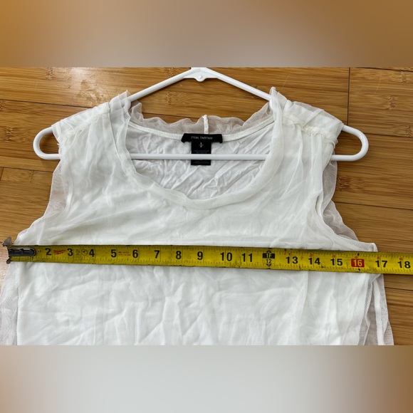 Pink Tartan White Tank Top - Picture 6 of 6